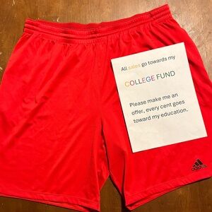 Adidas Men's Red Shorts